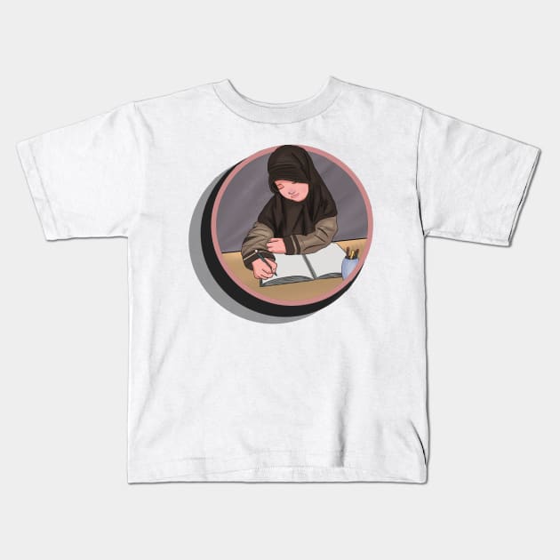 Hijab kid Kids T-Shirt by Ytkz